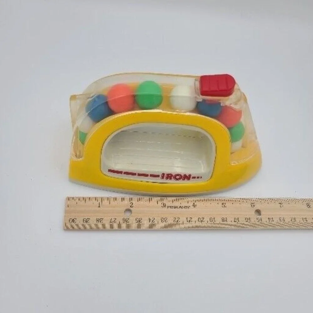 Iron Pretend Laundry Clothes Press Rolling Ball Baby Toy Vintage 1988 Buddy L